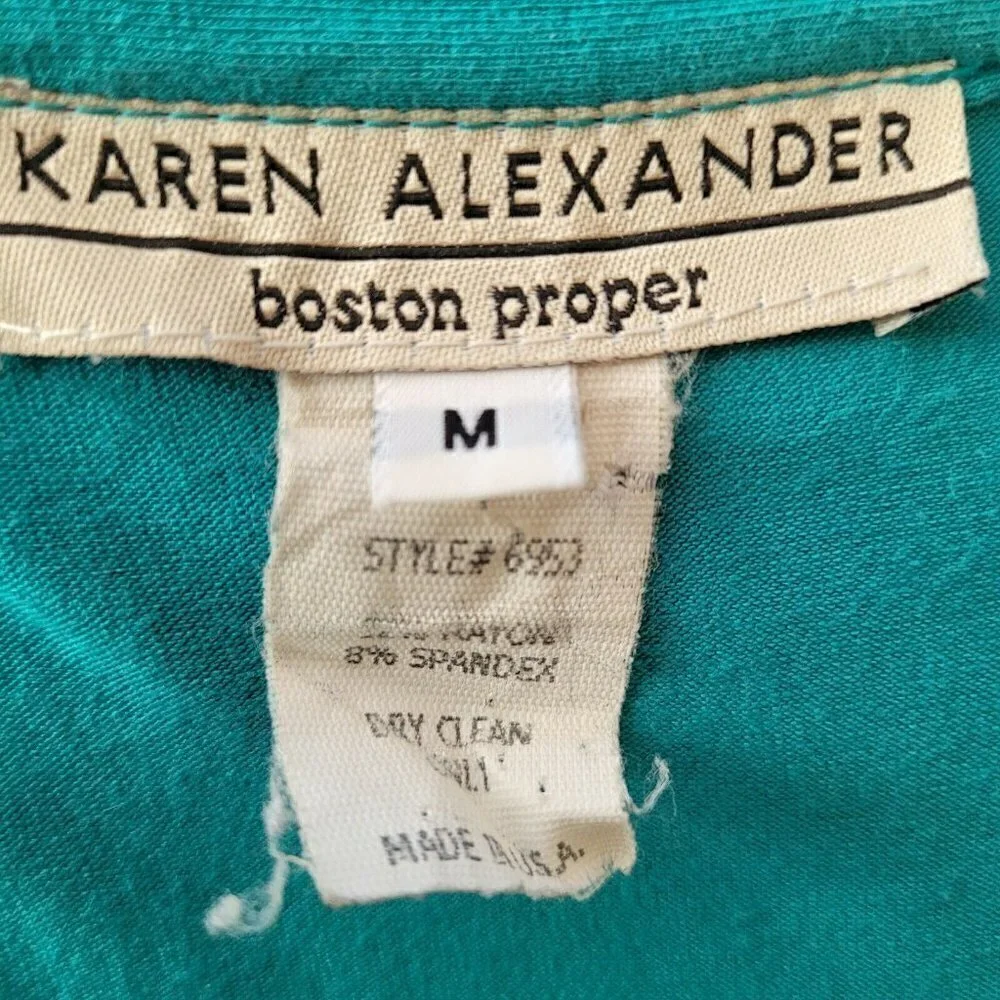 Karen Alexander vintage Button Down Shirt Dress , Fit And Flare , Knee Length A2 - Picture 12 of 12